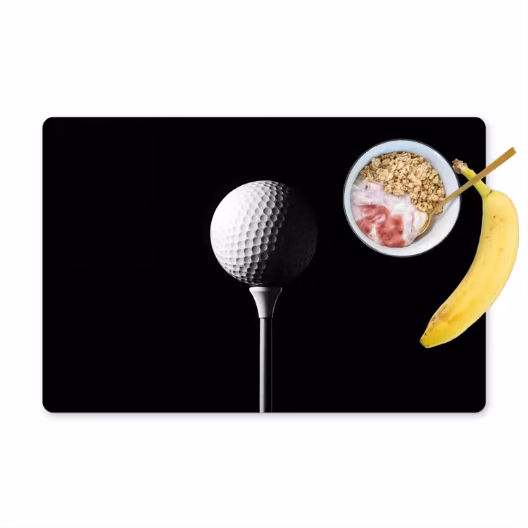 Golfbal - Minimalistisch - Wit Placemat vinyl groot -zzzproduct_Kitchenyeah-website