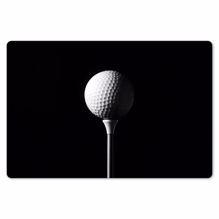 Golfbal - Minimalistisch - Wit Placemat vinyl groot -zzsfeer1_Kitchenyeah-website