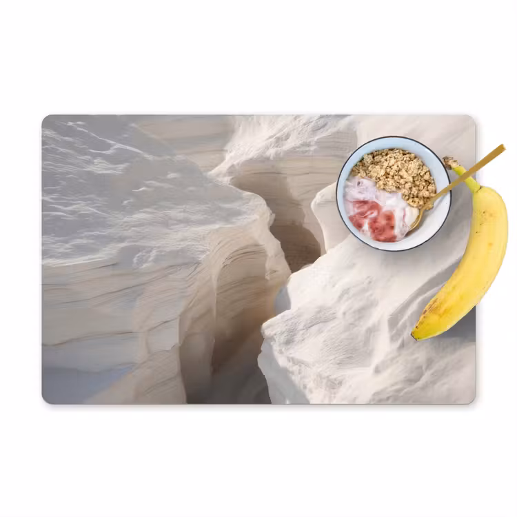 Kloof - Wit - Sneeuw Placemat vinyl groot -zzzproduct_Kitchenyeah-website