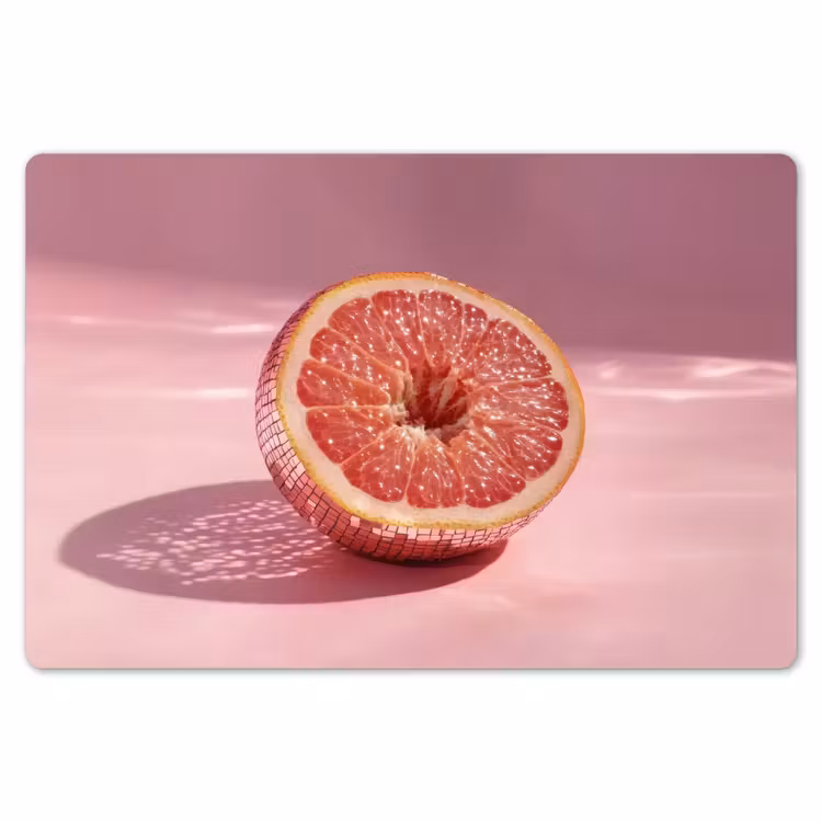 Grapefruit - Roze - Disco - Shiny Placemat vinyl groot -zzsfeer1_Kitchenyeah-website