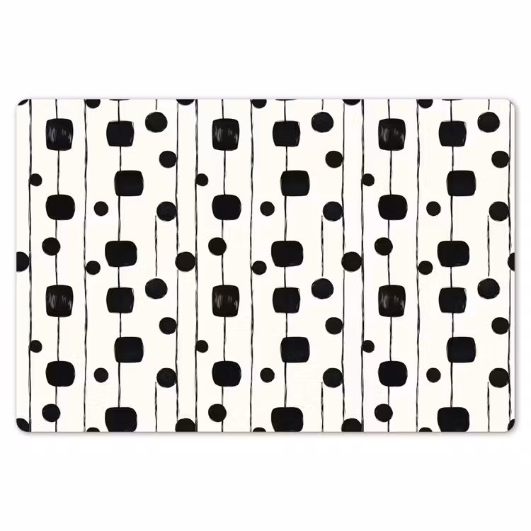Grafisch - Modern - Zwart Placemat vinyl groot 368 -zzsfeer1_Kitchenyeah-website