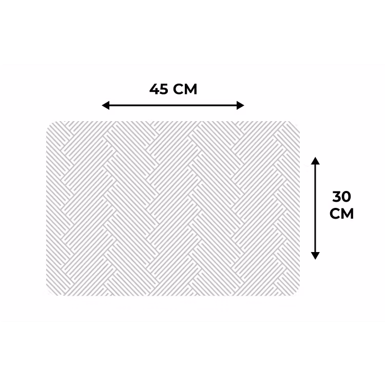 Grafisch - Patroon - Modern Placemat vinyl groot 368 -specs