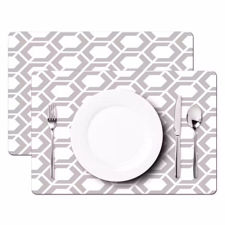 Grafisch - Patroon - Modern - Hexagon Placemat vinyl groot 368 -zzsfeer2_Kitchenyeah-website
