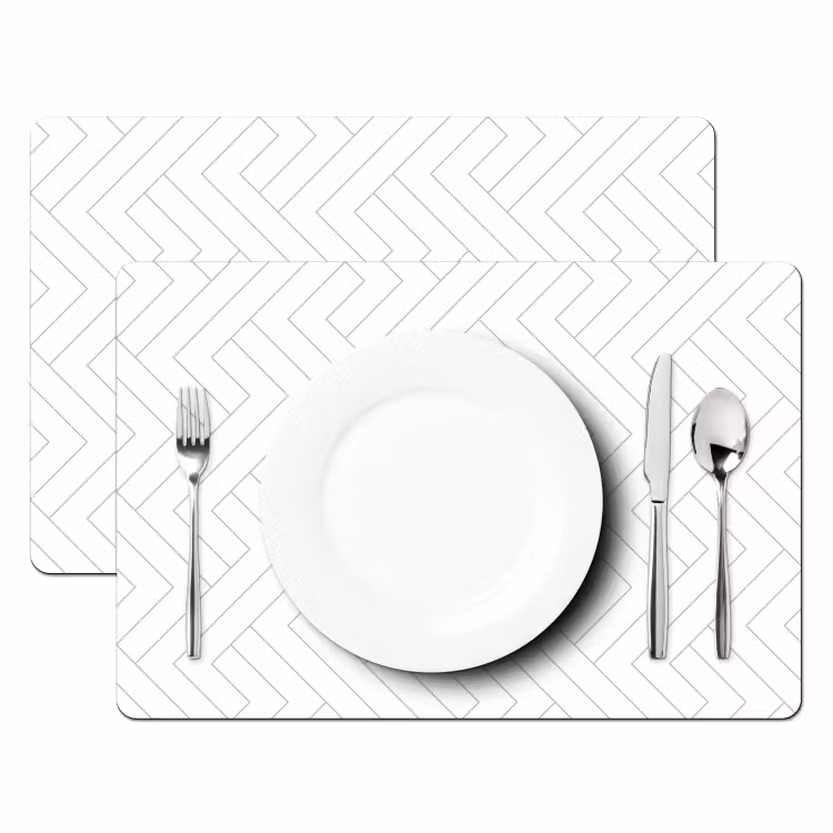 Grafisch - Patroon - Modern -  Schuin Placemat vinyl groot 368 -zzsfeer2_Kitchenyeah-website