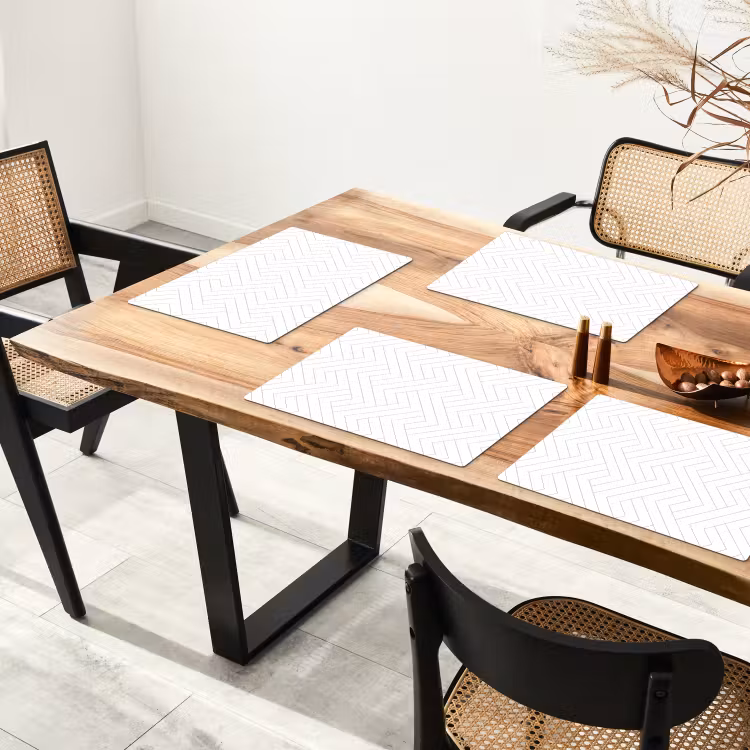 Grafisch - Patroon - Modern -  Schuin Placemat vinyl groot 368 -zzsfeer4_Kitchenyeah-website
