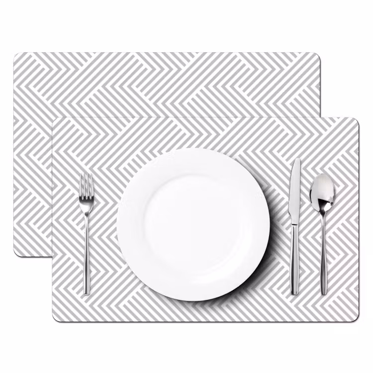 Grafisch - Patroon - Modern - Schuin Placemat vinyl groot 368 -zzsfeer2_Kitchenyeah-website