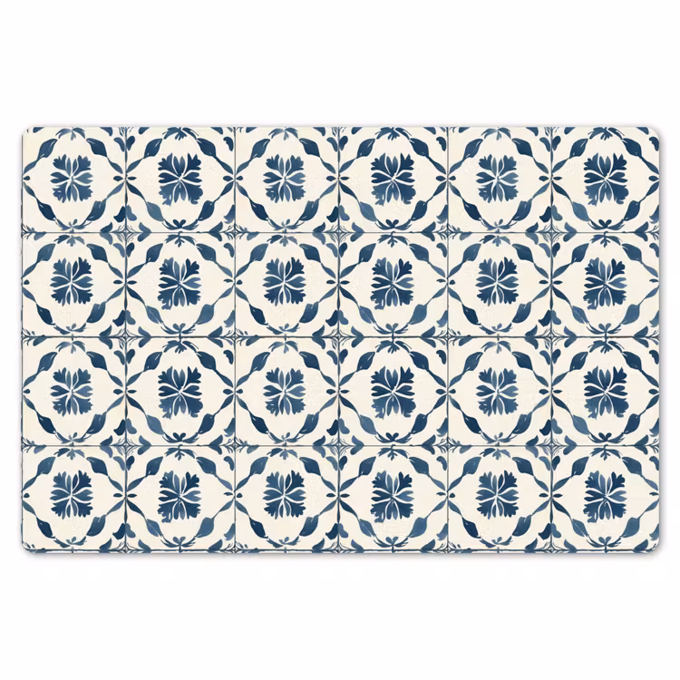 Grafisch - Tegel - Blauw Placemat vinyl groot 368 -zzsfeer1_Kitchenyeah-website