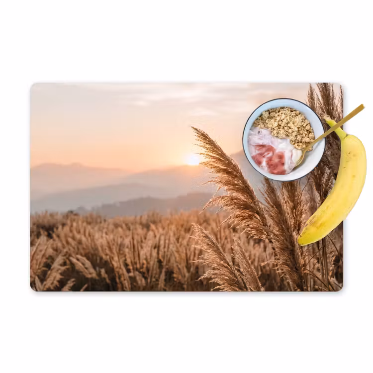 Gras - Veld - Zon - Natuur Placemat vinyl groot -zzzproduct_Kitchenyeah-website