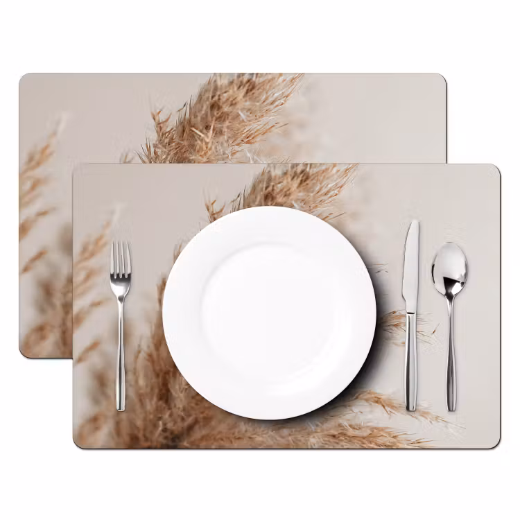 Gras - Planten - Natuur - Pampasgras Placemat vinyl groot -zzsfeer2_Kitchenyeah-website