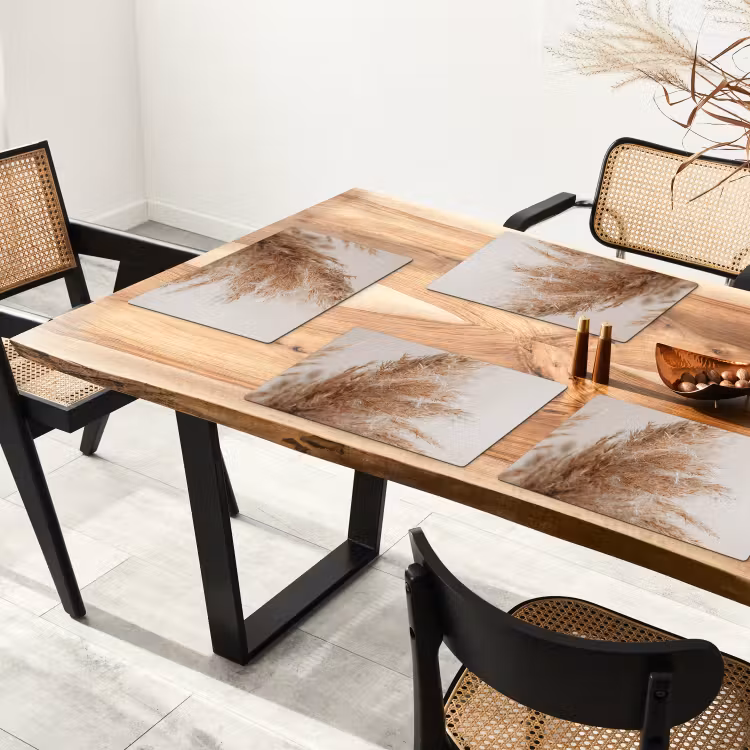 Gras - Planten - Natuur - Pampasgras Placemat vinyl groot -zzsfeer4_Kitchenyeah-website