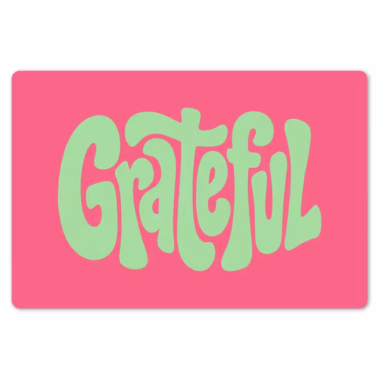 Grateful - Groen - Grafisch - Vloeiend Placemat vinyl groot -zzsfeer1_Kitchenyeah-website