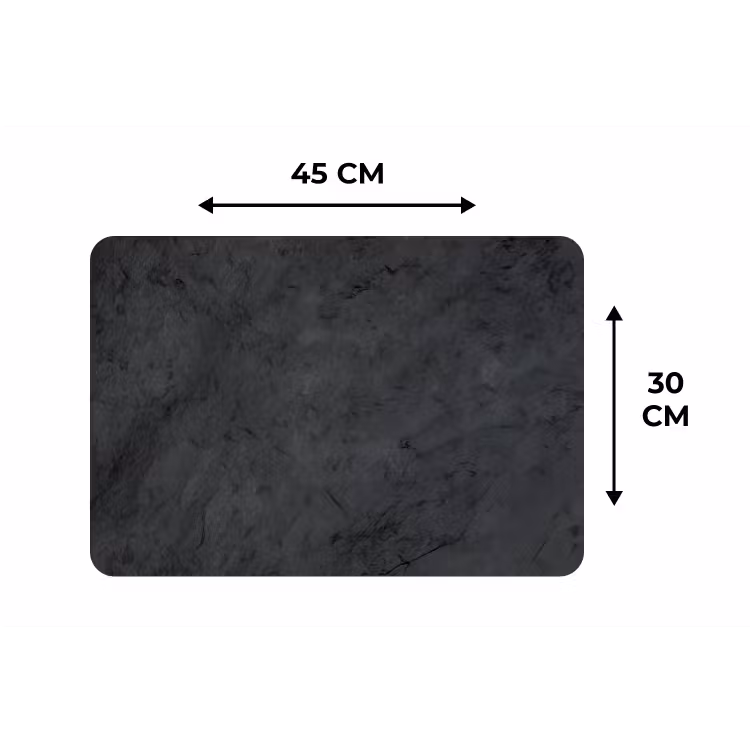 Grijs - Cement - Beton - Industrieel - Structuur Placemat vinyl groot -specs