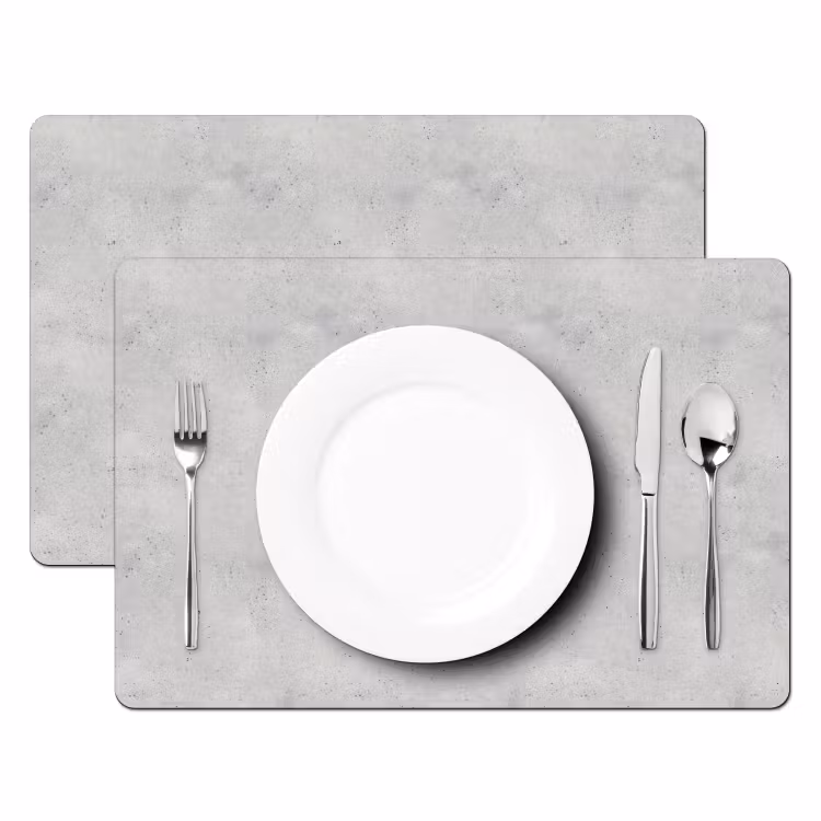 Grijs - Beton - Neutraal Placemat vinyl groot 368 -zzsfeer2_Kitchenyeah-website