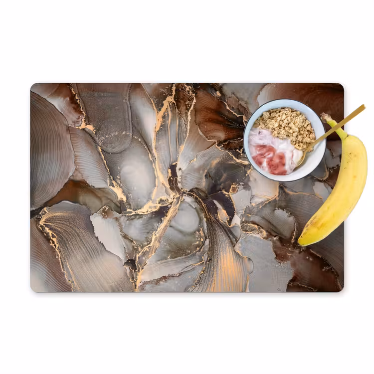 Grijs - Goud - Marmer - Marmerlook Placemat vinyl groot -zzzproduct_Kitchenyeah-website