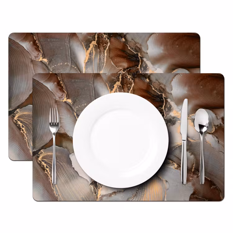 Grijs - Goud - Marmer - Marmerlook Placemat vinyl groot -zzsfeer2_Kitchenyeah-website