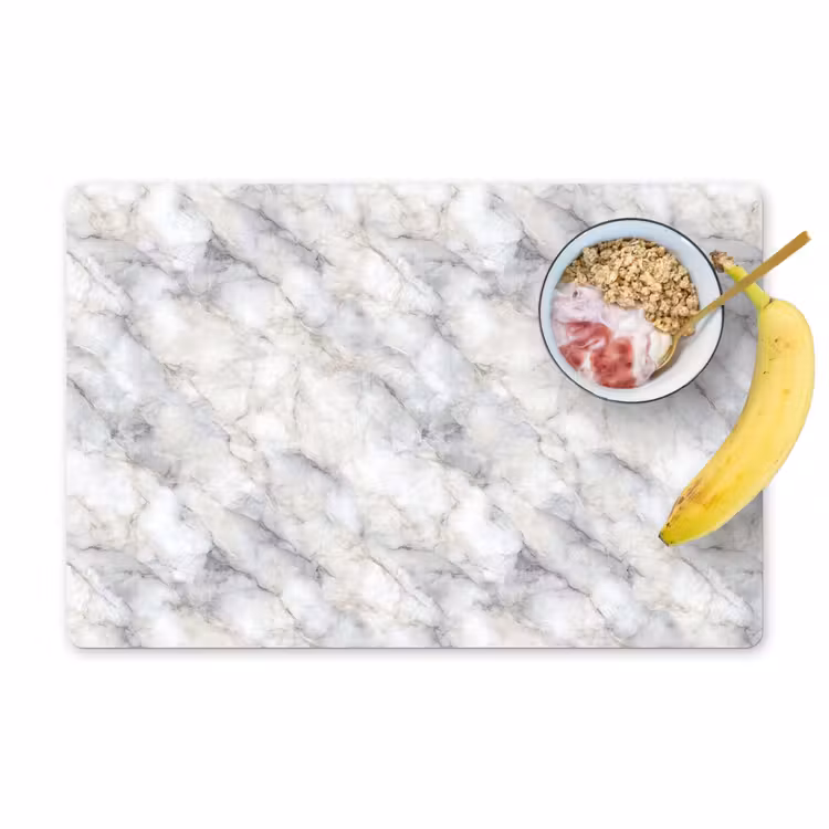 Grijs - Marmer - Gedetailleerd Placemat vinyl groot 368 -zzzproduct_Kitchenyeah-website