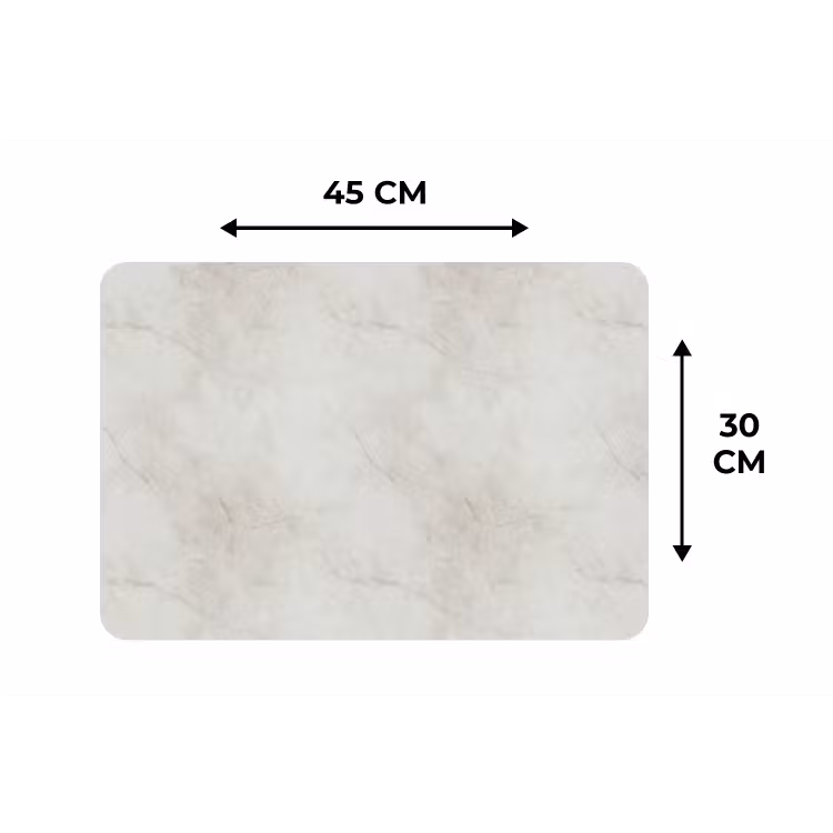 Grijs - Marmer - Aders Placemat vinyl groot 368 -specs