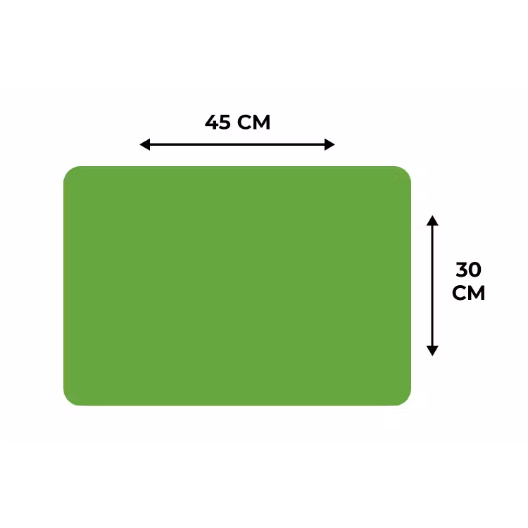 Groen - Kleuren - Natuur Placemat vinyl groot 368 -specs