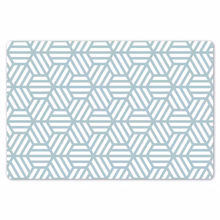 Groen - Geometrie - Patronen - Abstract Placemat vinyl groot 368 -zzsfeer1_Kitchenyeah-website