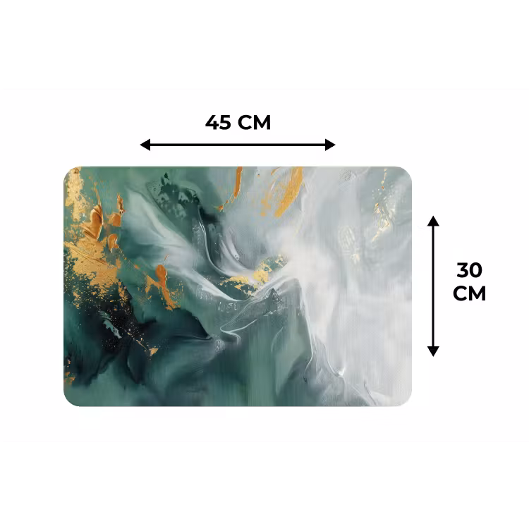Groen - Modern - Marmer - Abstract Placemat vinyl groot -specs