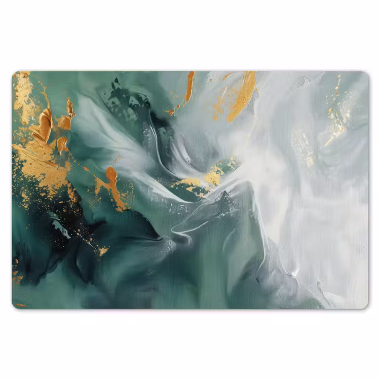 Groen - Modern - Marmer - Abstract Placemat vinyl groot -zzsfeer1_Kitchenyeah-website