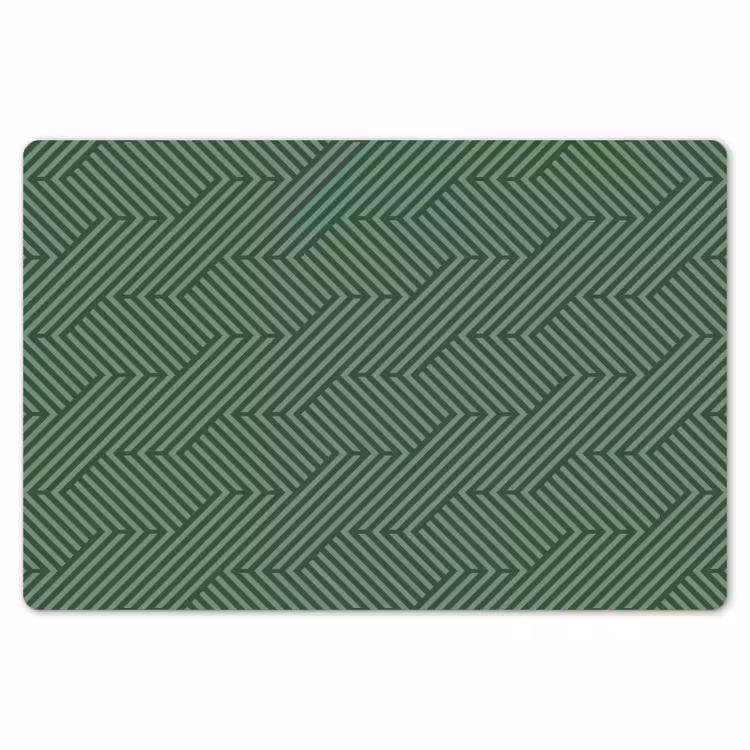 Groen - Strepen - Patroon Placemat vinyl groot 368 -zzsfeer1_Kitchenyeah-website