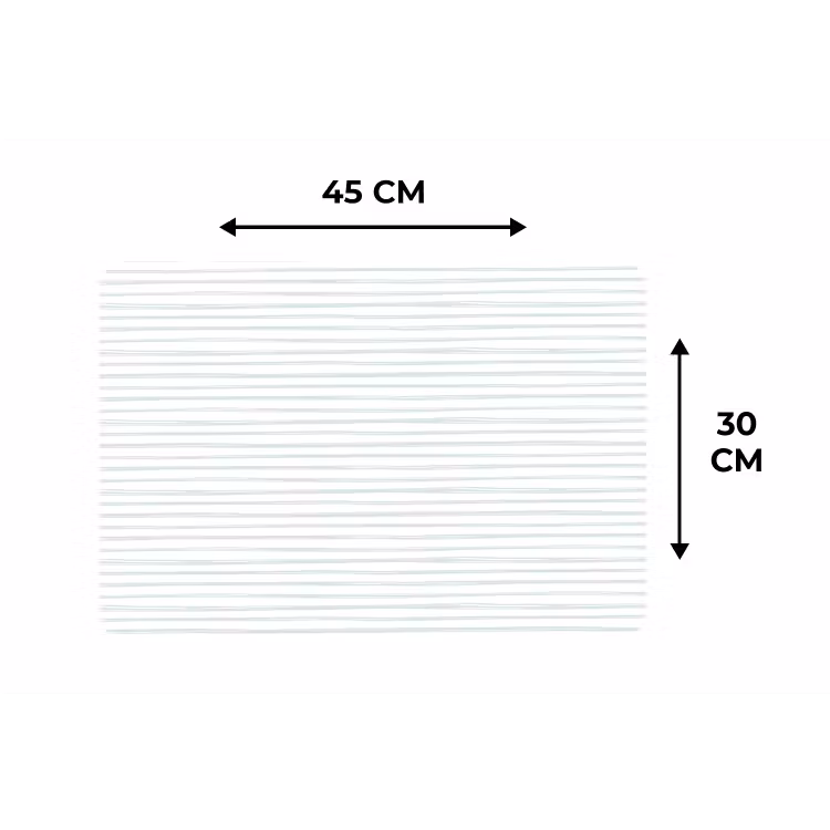 Zee - Sfeer - Strepen - Groen Placemat vinyl groot 368 -specs