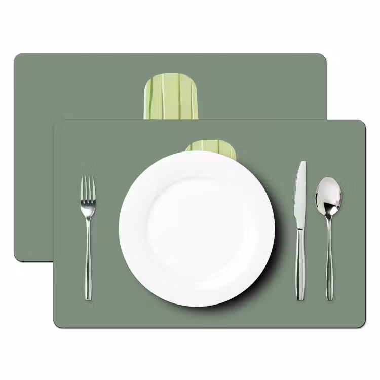 Groen - Waterijsje - Stokje - Illustratie Placemat vinyl groot -zzsfeer2_Kitchenyeah-website