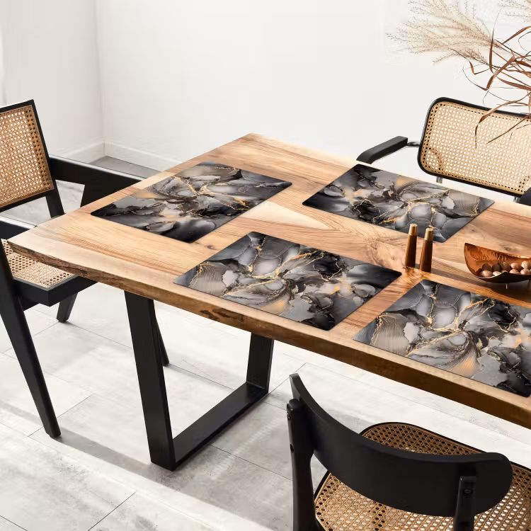 Grijs - Luxe - Goud - Marmer Placemat vinyl groot -zzsfeer4_Kitchenyeah-website
