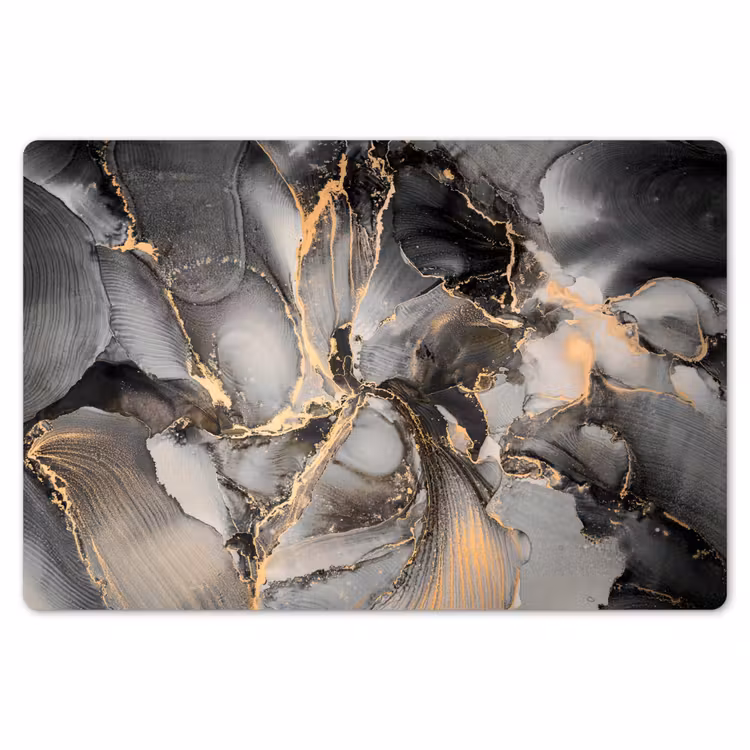 Grijs - Luxe - Goud - Marmer Placemat vinyl groot -zzsfeer1_Kitchenyeah-website