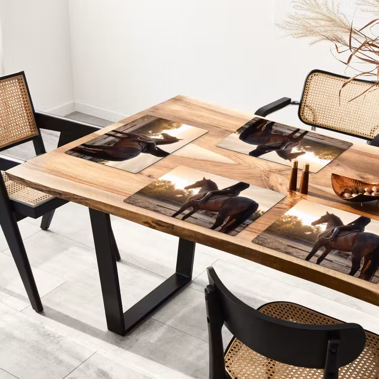 Harmonie - Ruiter - Zon Placemat vinyl groot -zzsfeer4_Kitchenyeah-website