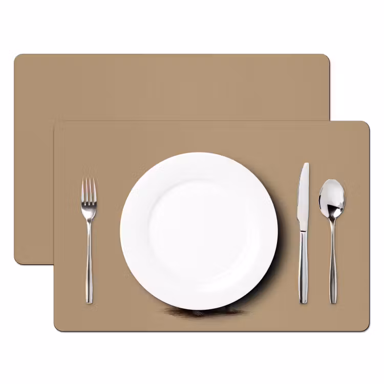 Egel - Snuitje - Bruin - Stekels Placemat vinyl groot -zzsfeer2_Kitchenyeah-website