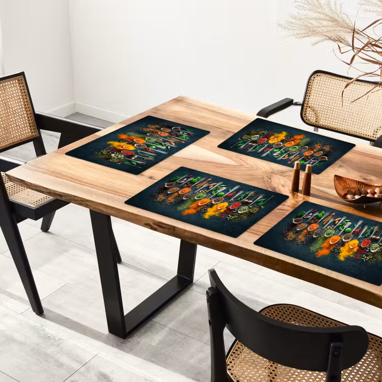 Kruiden - Specerijen - Lepels Placemat vinyl groot -zzsfeer4_Kitchenyeah-website