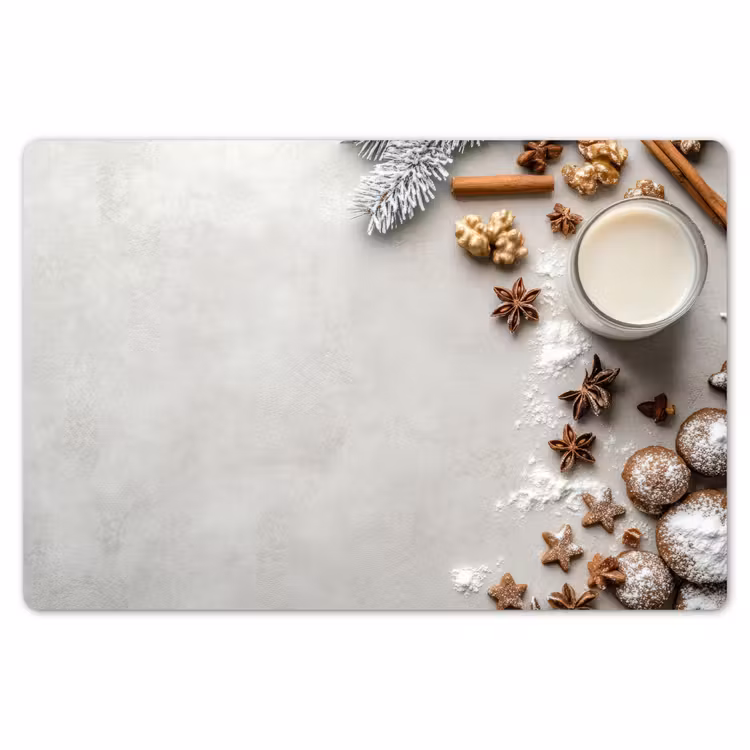 Kruiden - Winter - Melk - Beton Placemat vinyl groot -zzsfeer1_Kitchenyeah-website