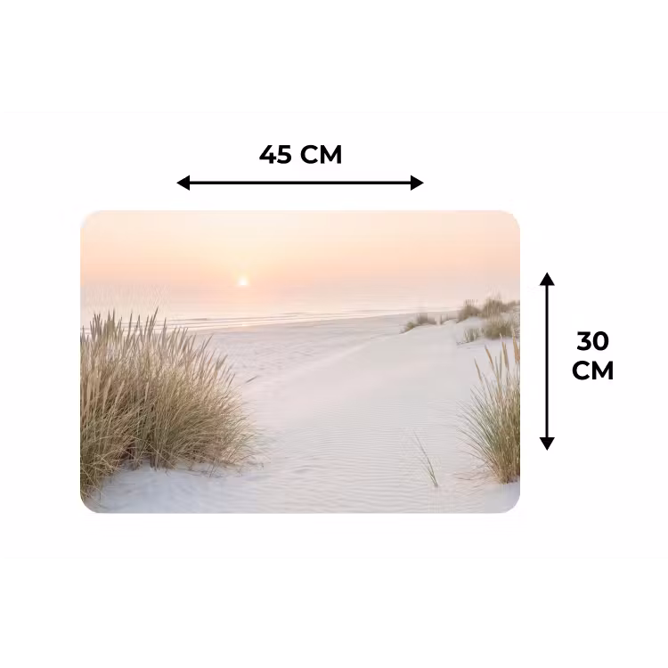 Horizon - Duinlandschap - Zand Placemat vinyl groot -specs