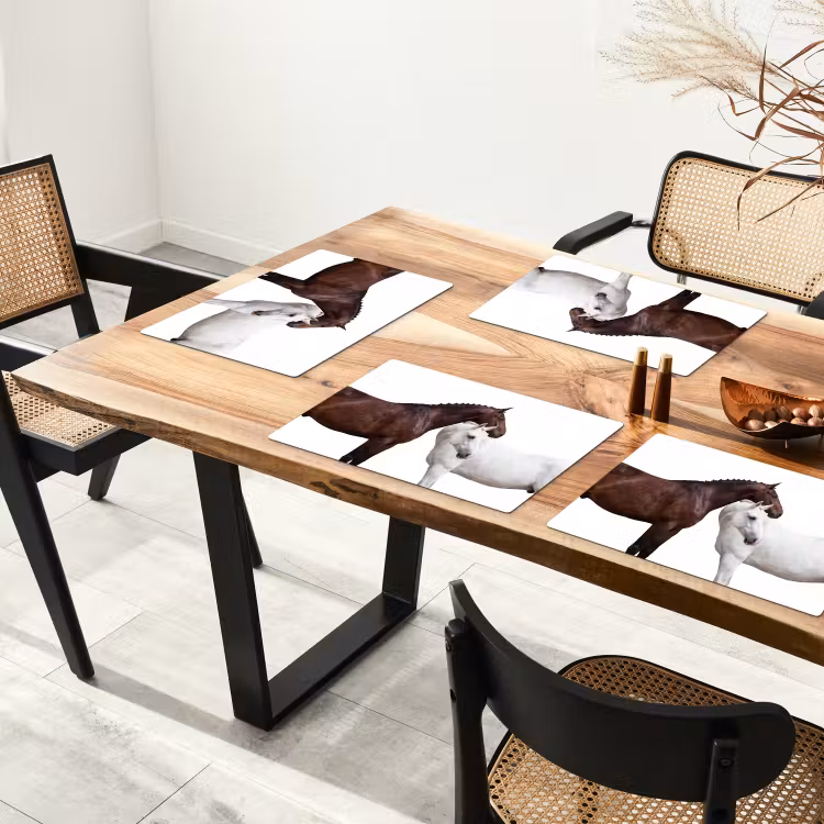 Paard - Modern - Balans Placemat vinyl groot -zzsfeer4_Kitchenyeah-website