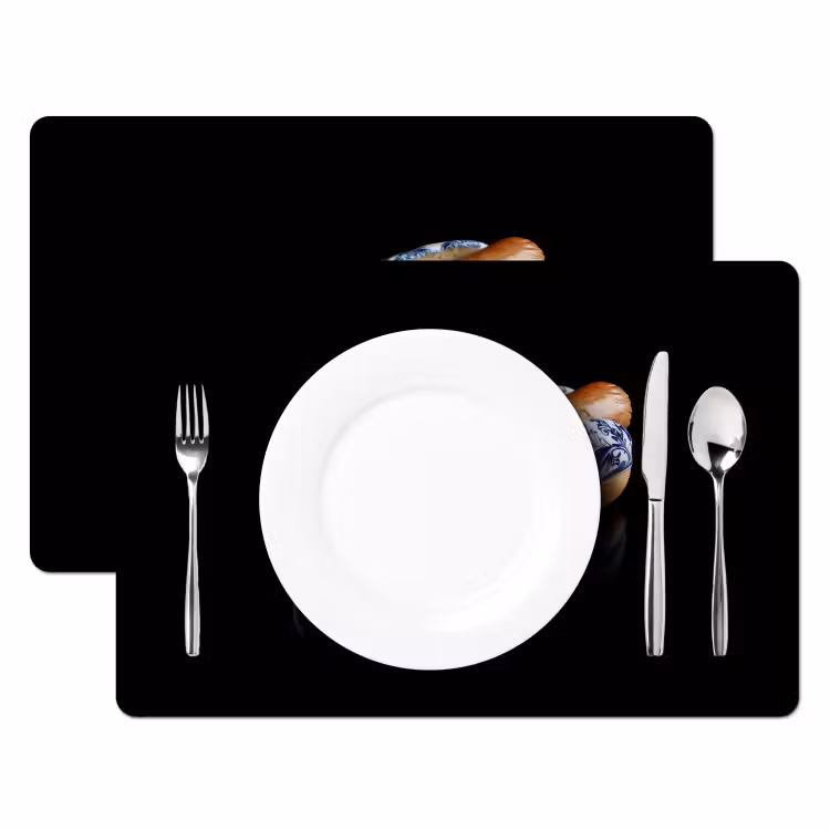 Hotdog - Porselein - Delfts blauw - Eten Placemat vinyl groot -zzsfeer2_Kitchenyeah-website