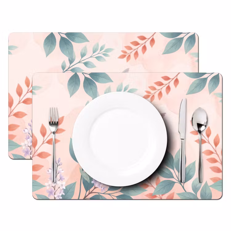 Kolibrie - Vliegen - Natuur - Illustratie - Kleurrijk Placemat vinyl groot -zzsfeer2_Kitchenyeah-website