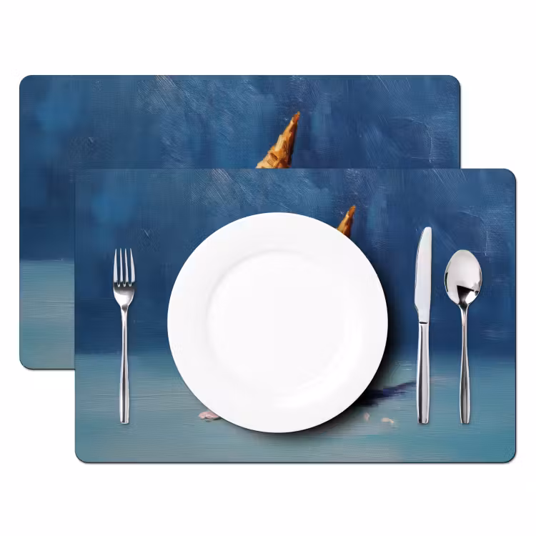 Ijshoorn - Bolletjes - Smelt - Roze Placemat vinyl groot -zzsfeer2_Kitchenyeah-website