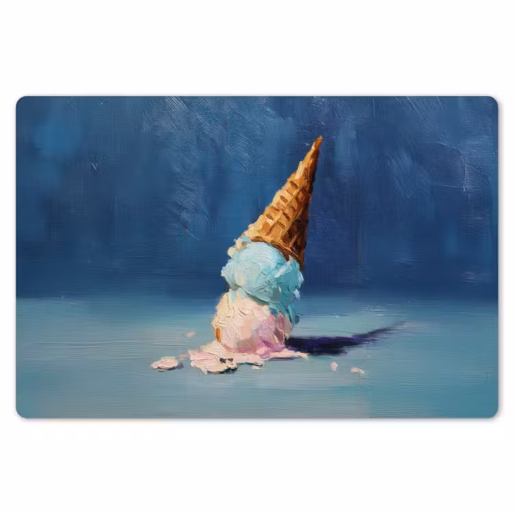 Ijshoorn - Bolletjes - Smelt - Roze Placemat vinyl groot -zzsfeer1_Kitchenyeah-website