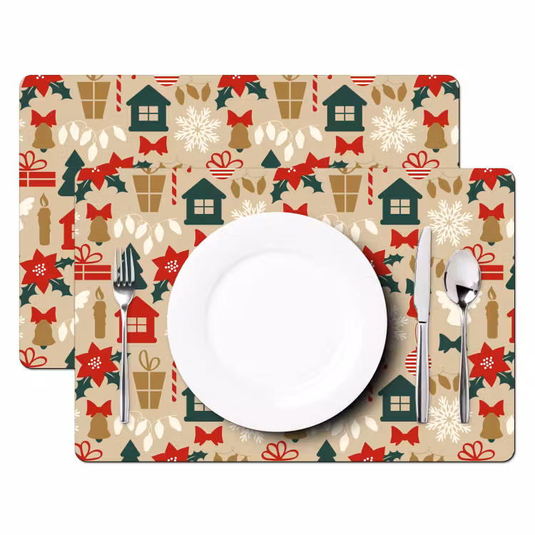 Illustratie - Kerst - Beige Placemat vinyl groot 368 -zzsfeer2_Kitchenyeah-website