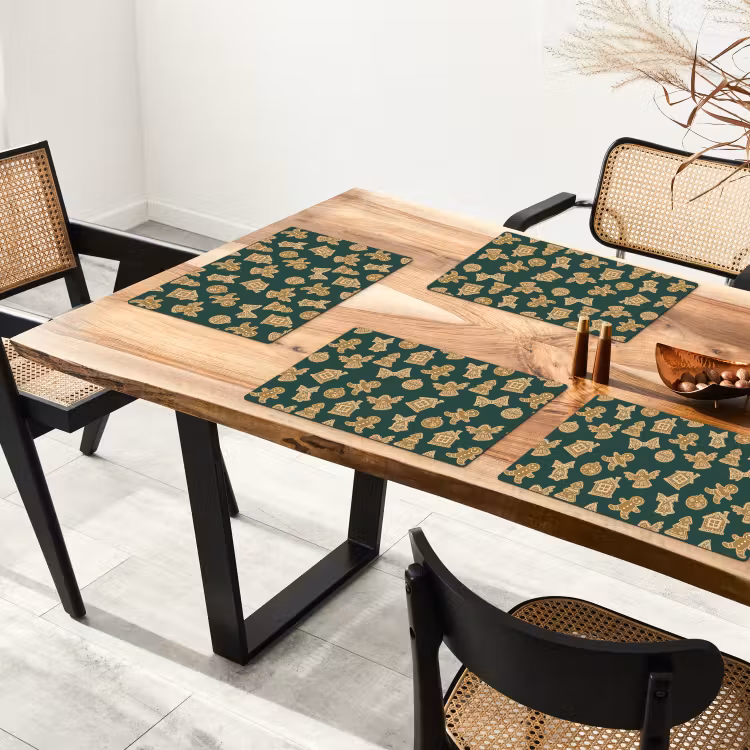 Illustratie - Koekjes - Groen Placemat vinyl groot 368 -zzsfeer4_Kitchenyeah-website
