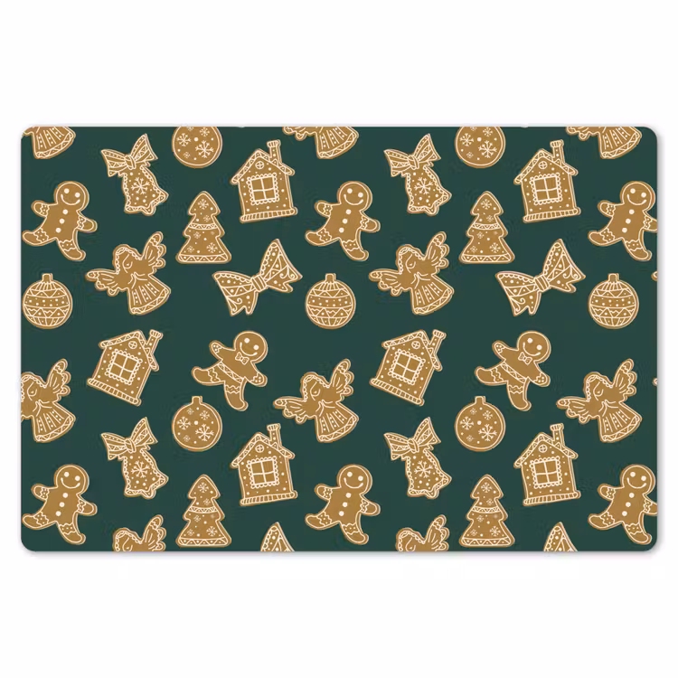 Illustratie - Koekjes - Groen Placemat vinyl groot 368 -zzsfeer1_Kitchenyeah-website