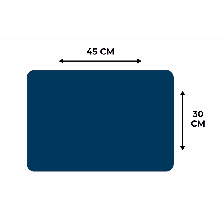 Indigo - Palet - Kleuren Placemat vinyl groot 368 -specs