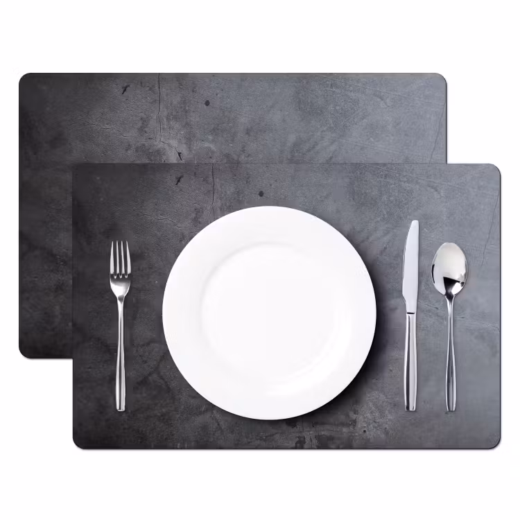 Industrieel - Beton - Grijs - Leisteen - Retro Placemat vinyl groot -zzsfeer2_Kitchenyeah-website