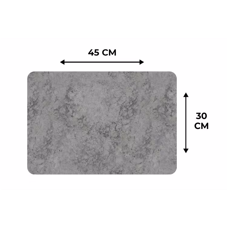 Industrieel - Beton - Patronen Placemat vinyl groot 368 -specs