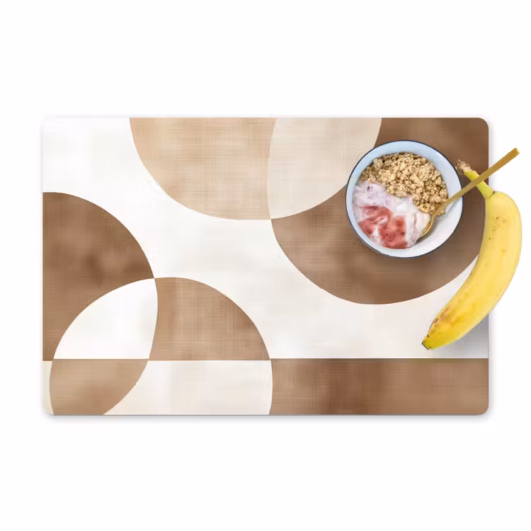 Snijdende cirkels - Overlappende vlakken Placemat vinyl groot -zzzproduct_Kitchenyeah-website