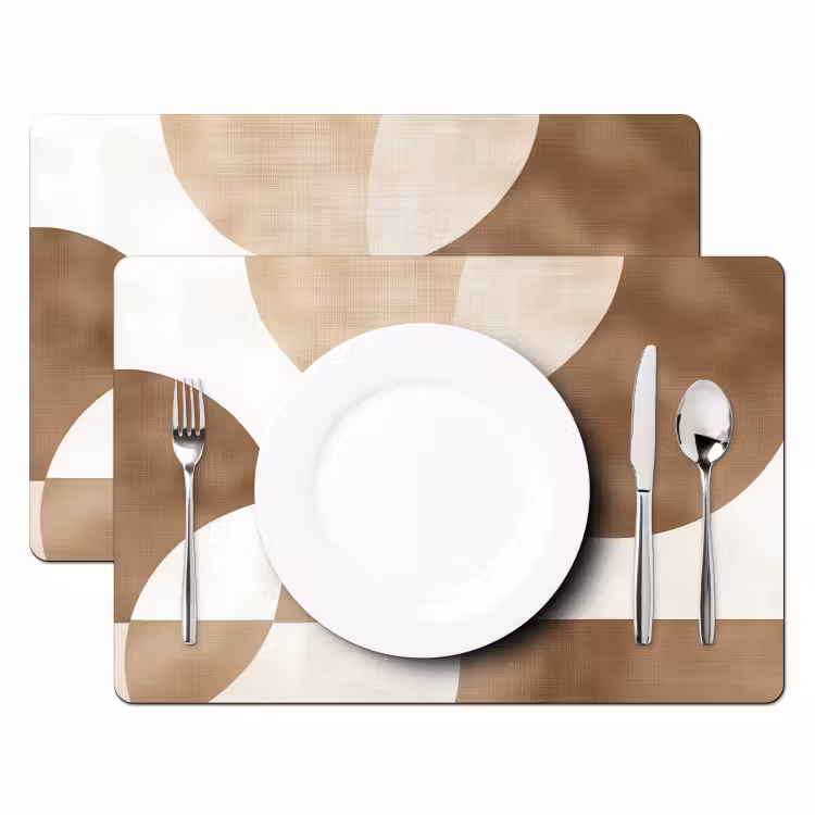 Snijdende cirkels - Overlappende vlakken Placemat vinyl groot -zzsfeer2_Kitchenyeah-website