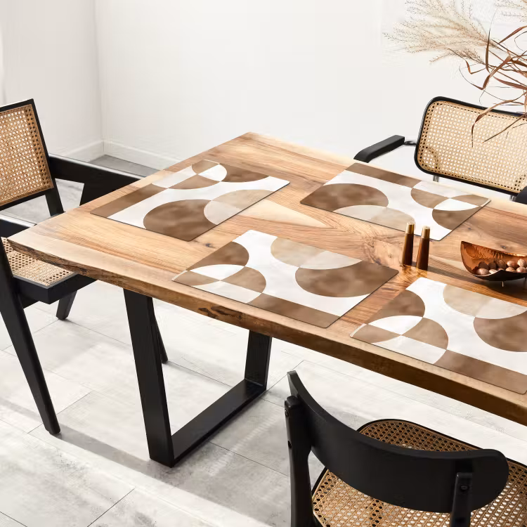 Snijdende cirkels - Overlappende vlakken Placemat vinyl groot -zzsfeer4_Kitchenyeah-website