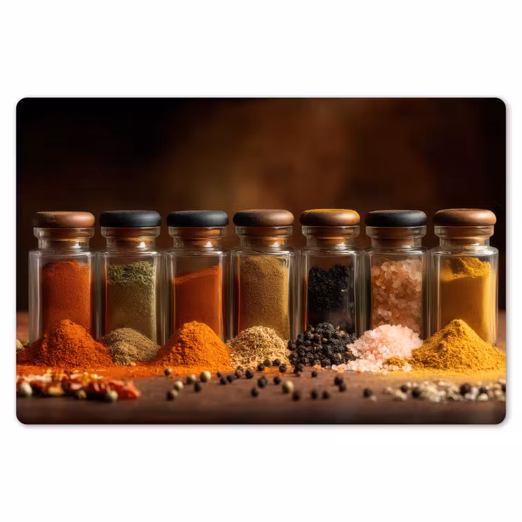 Potjes - Kruiden - Specerijen - Korrels Placemat vinyl groot -zzsfeer1_Kitchenyeah-website